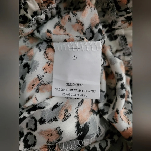 💕Selfie flounce pink leopard print ruffle hem skirt Size S - Picture 7 of 7